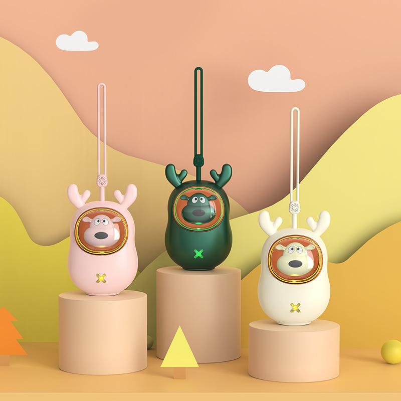 New Mini Winter Fawn Hand Warmer Outdoors Portable Warm Hand Reusable Usb Rechargeable Hand Warmer Christmas New Year Girl Gift