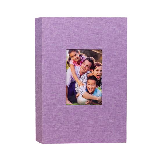 Fotoalbum 4x6 300 Taschen Leinenbezug Bilderbuch mit Frontfenster Personalisiertes Scrapbook Erinnerungsbuch für Baby Paare Urlaub Jahrestag