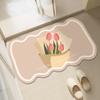 Diatom Mud Bathroom Absorbent Floor Mat Bedroom Door Mat Bathroom Toilet Door Non-slip Mat Dirt-resistant Carpet Wash-free