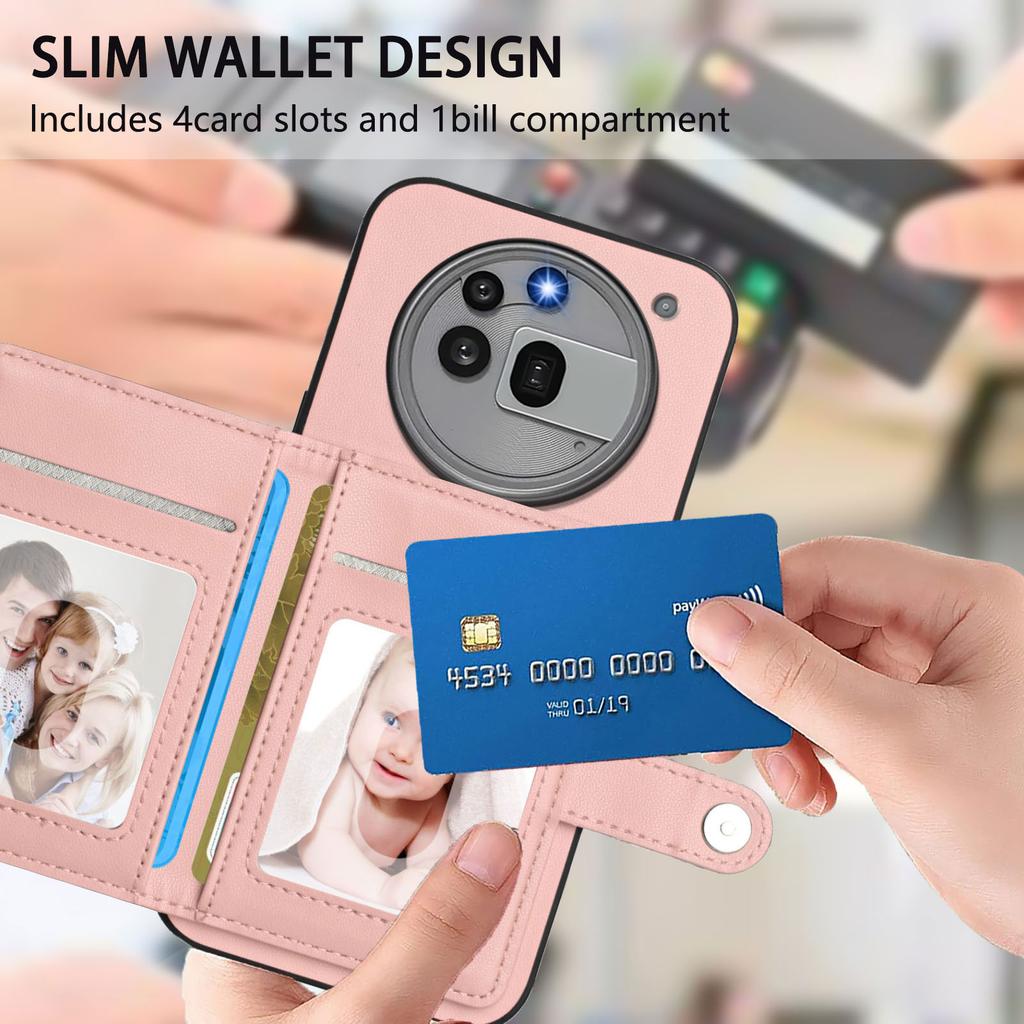 For Nothing Phone (3a) Pro Case RFID Blocking Card Holder Kickstand TPU+PU Leather Phone Back Cover