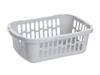 Medium Plastic Basket 28X19Cm Grey -Jag