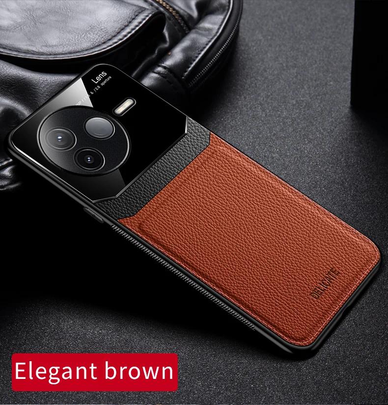 EUCAGR Acrylic PU Leather Case For Xiaomi Redmi K80 K70 K60 K50 K40 Pro K70Ultra Camera Protect Phone Back Cover Frame Coque
