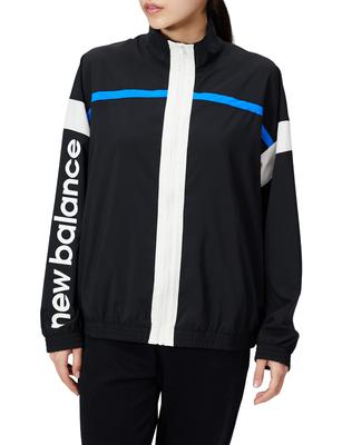 Unnachgiebige Stretch-Webjacke WJ13172 S [New Balance] Damen Schwarz/Blau (BKB)