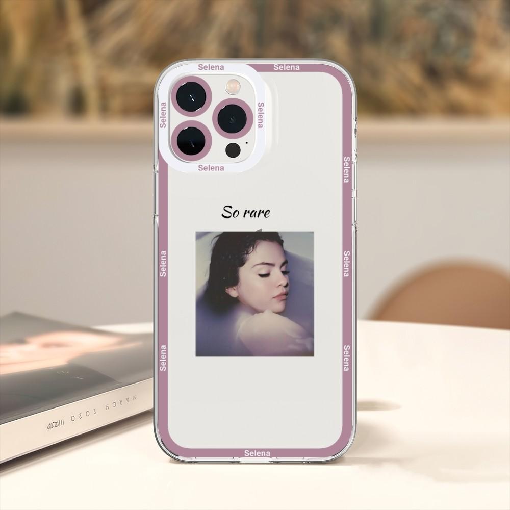 

Selena Gomez Singer Phone Case For iPhone 11 12 Mini 13 14 15 Pro Max Transparent Shell iPhone 15