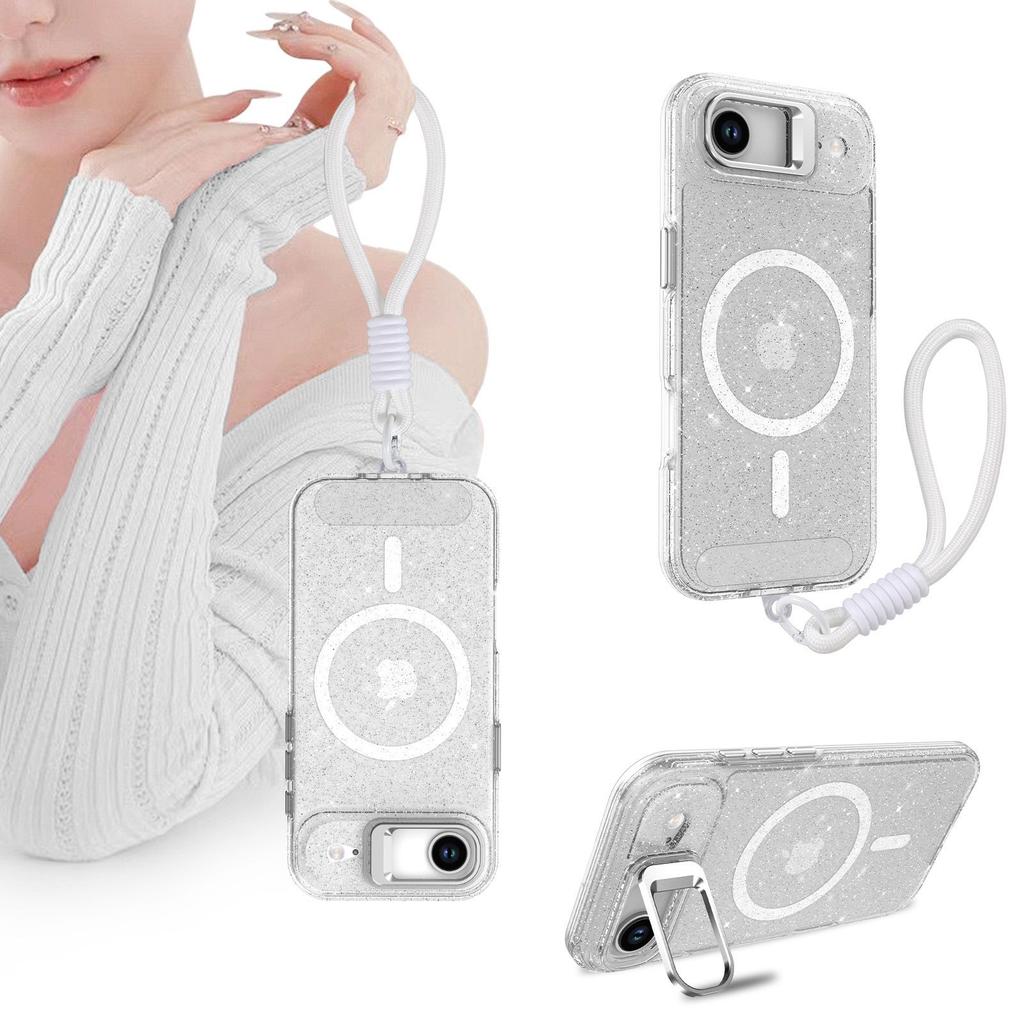 New for IPhone 17 Promax Phone Case Magnetic Starry Glitter 16E Anti Drop for Apple 15 Protective Case