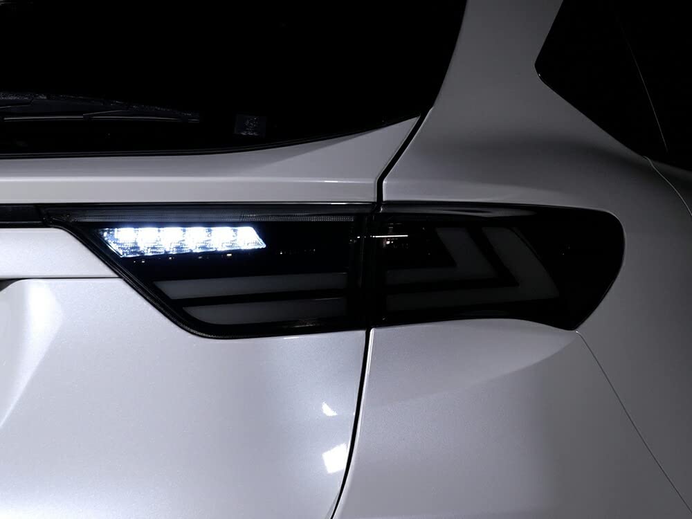 Valenti Jewel LED Tail Lamps ULTRA for Toyota Harrier 60 Light Series, Smoke/Black Chrome, TT60HAU-SB-2
