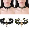 Black Lace Necklace Collar Choker Velvet  Vintage Gothic Chain Pendant