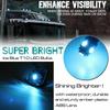 GLOFE 5X Black Smoke Lens Cab Roof Marker Running Lamp with Ice Blue LED
