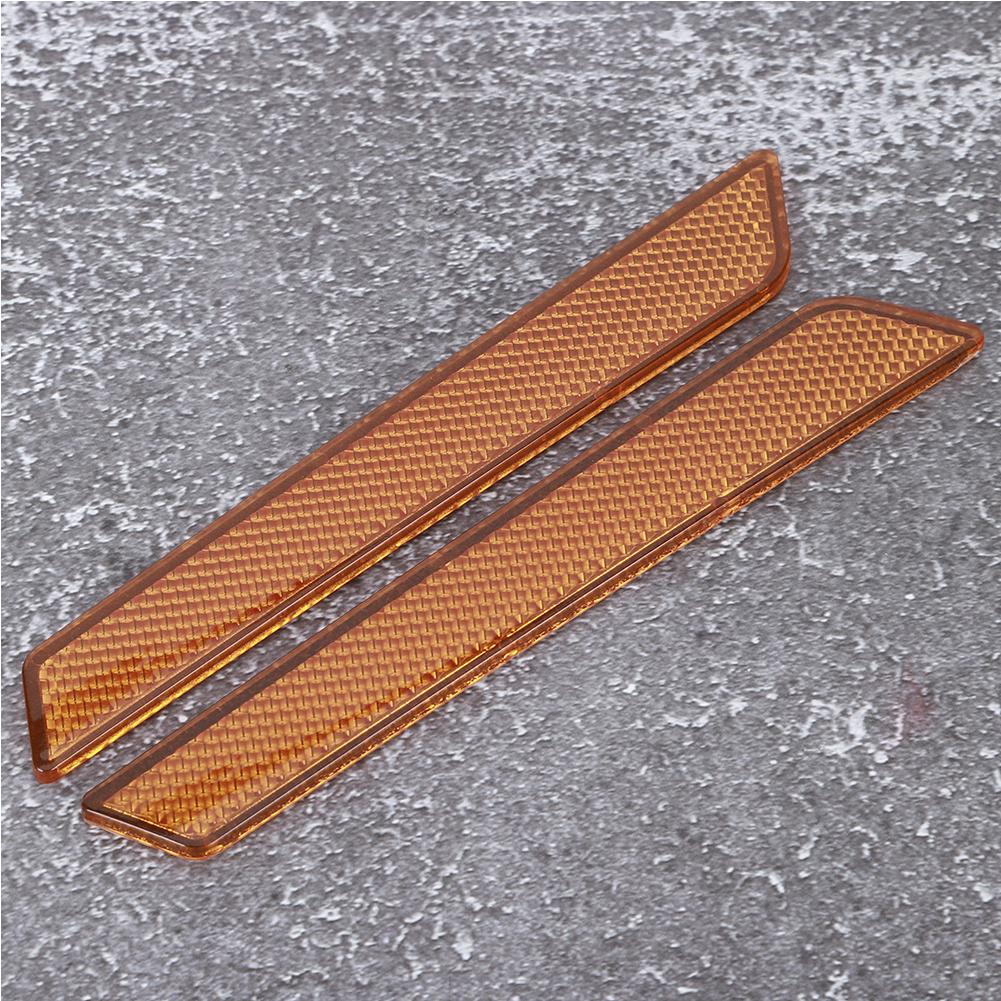 Pair of Saddlebag Reflector   Cover   Warning Large Size Fit for   FLT FLHT 2014-2017