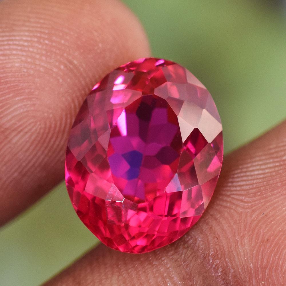 Natural Pink Ruby Loose Gemstone Hot 12 Ct Oval Shape for Anniversary for Jewelry Making and Crafts