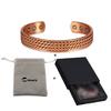 Vinterly Twisted Pure Copper Bracelet for Men Women Magnetic Therapy Adjustable 12mm Wide Health Energy Bangles Magnet Jewelry
