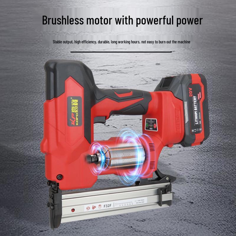 Gaobao F32F Rechargeable Brushless Electric Nail Gun for Woodworking and Furniture Decoration