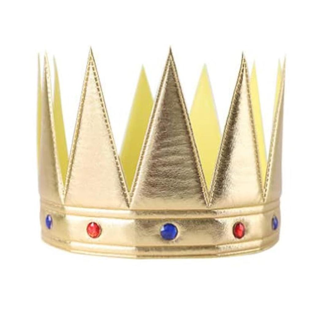 4 szt. Dziecięca Korona Króla na Imprezę Złota Korona na Urodziny Korona Króla Kapelusz Złoty Kostium na Baby Shower Imprezę Rekwizyty do Zdjęć Akcesorium