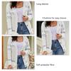 Women Knitted Coat V Neck Special Print Color Contrast Button Closure Long Sleeves Sweater Coat for
