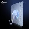 Transparent Traceless Adhesive Hooks - Stainless Steel, Nail-Free, for Bathroom & Behind-Door Use