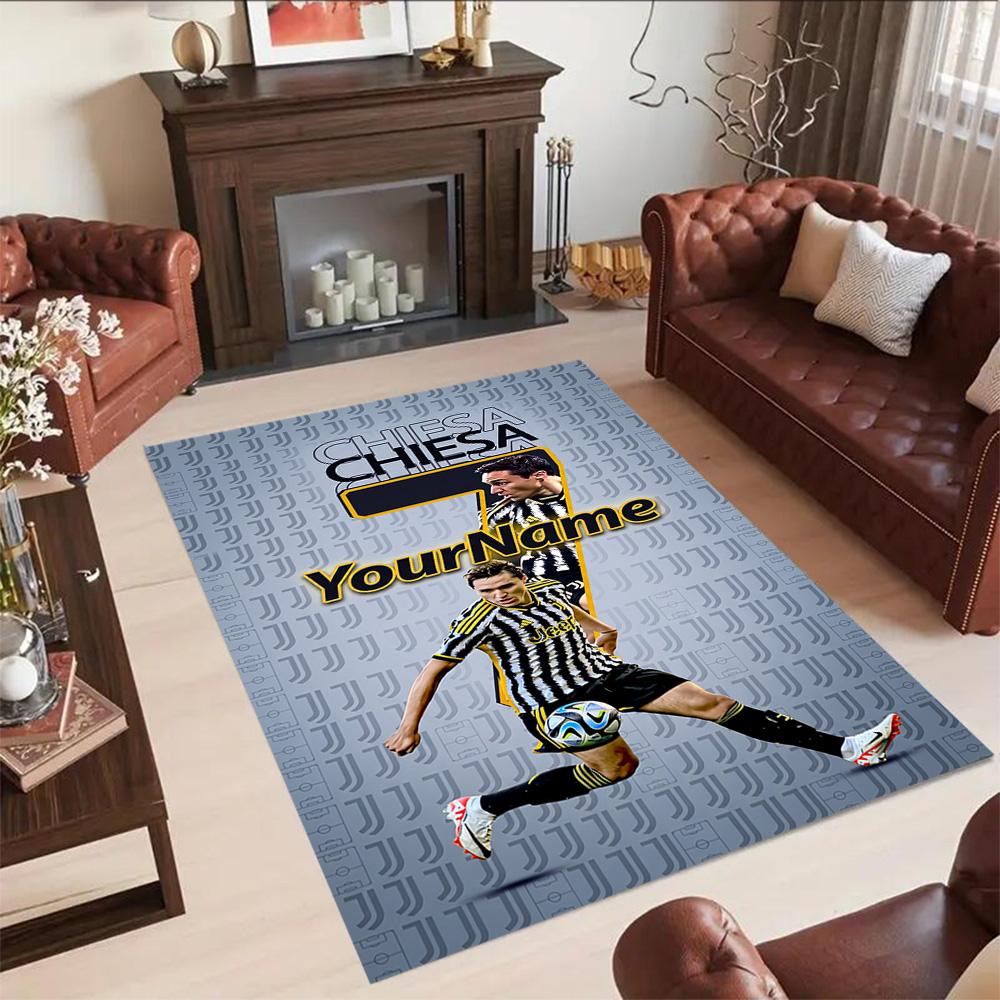 Juventus Customize Your Name Area Rug Suitable for Dormitory Entryway Balcony Study room Antislip Carpet Decorate Offices
