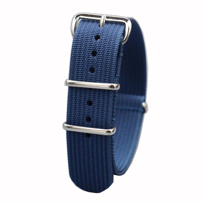 

Новый нейлоновый канвасовый ремешок НАТО - Подходит для 18 мм, 20 мм, 22 мм Seiko 5 & Submariner 22mm темно-синий