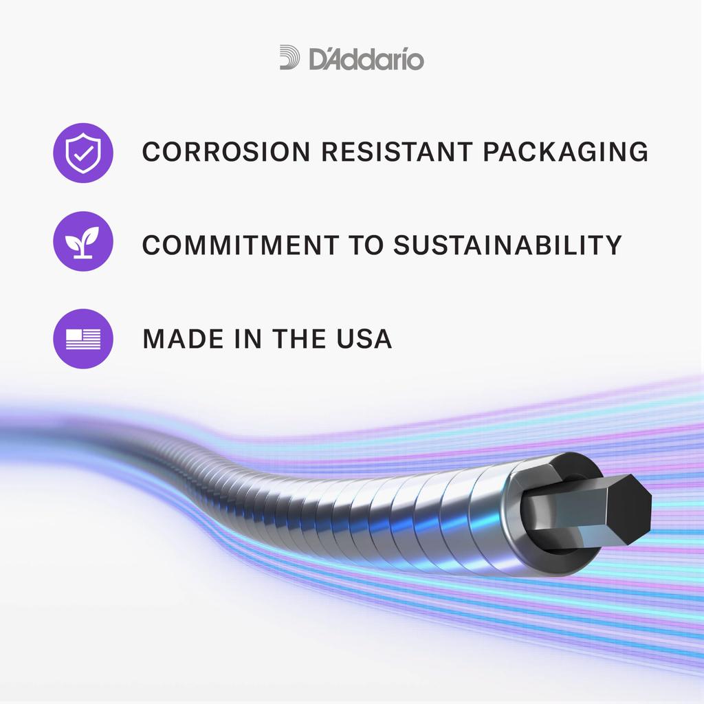 Light Flatwound Electric Guitar ECG25 D'Addario Strings, .012-.052,