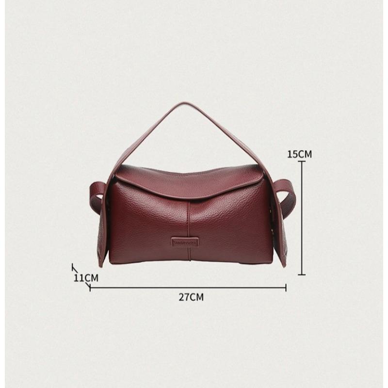Women's Fashion Retro Large-capacity Shoulder Bag, Cow Leather Messenger Bag