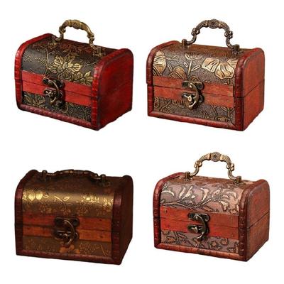 Rusts Resistant Jewelry Case Multifunctional Jewelry Box Wood & Leather Texture Suitable for Travel and Home Displaying