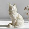 3D Cat Resin Mold Sitting Maine Coon Cat Silicone Mold For DIY Scented Candle Wax Plaster Epoxy Craft Home Decor Gift