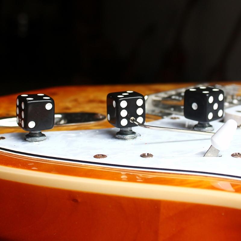 Guitar Volume Control Knobs Guitar Top Knobs Hat with Wrench Plastic Guitar Part