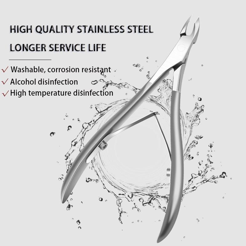 1Pcs Nail Art Cuticle Scissor Nippers Clipper Dead Skin Remover Cut Plier Manicure Stainless Steel Trimming Pedicure Care Tools