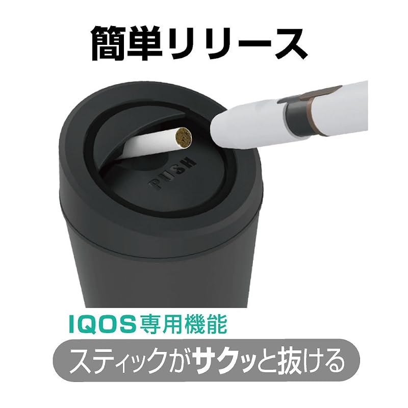 Seikou Sangyo EXEA Car Interior Ashtray Electronic Cigarette Dustbin ED-611 Black