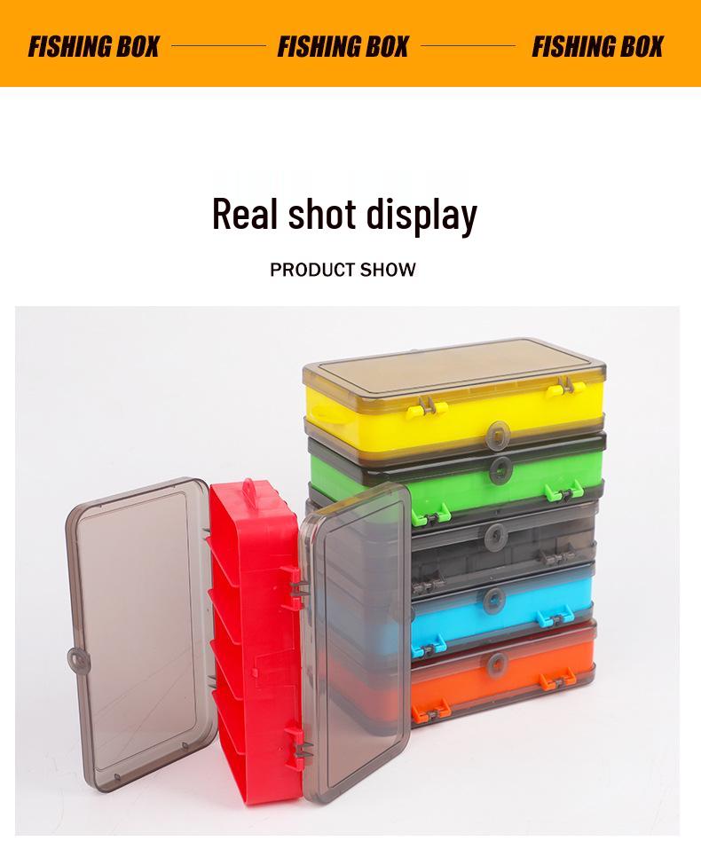 Zweischichtige doppelseitige Angelköder-Aufbewahrungsbox