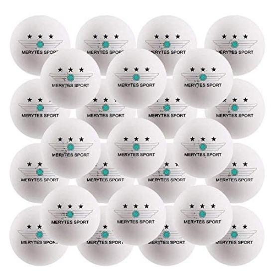 Merytes 120 Pack Professional Competition 3 Star Level Table Tennis Balls 40mm Ping Pong Balls
