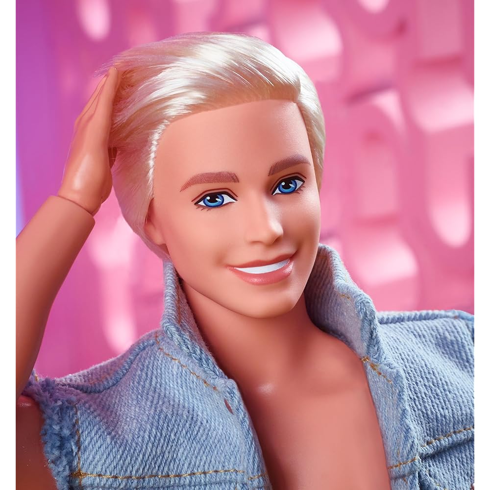 Barbie Ken Denim Fashion Doll Outfit for 6 Years and Up, Movie Inspired, Dress-Up Accessories