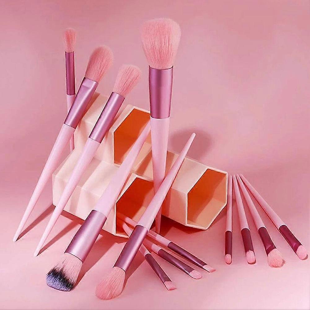 33 Piece Pink Makeup Brush Set With Sponge Professional Tools For All Makeup Types