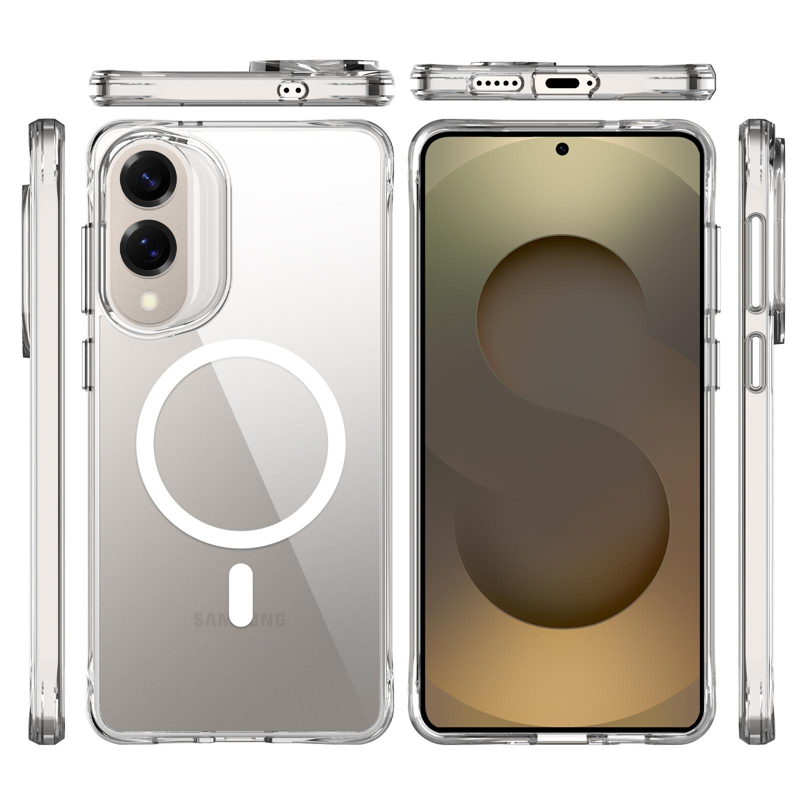 

For Samsung Galaxy S25 Edge Case Compatible with MagSafe TPU+PC Clear Phone Cover Type A