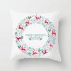 Christmas-Themed Pattern Throw Pillow Cover With Short Plush Print For Living Room Sofa Decoration Cushion Cover Pillow Covers