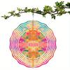360 Degree Rotating 10 Inch Metal Wind Spinner Elegant Garden Art for Patio Balcony Decor Year Round Outdoor Hanging