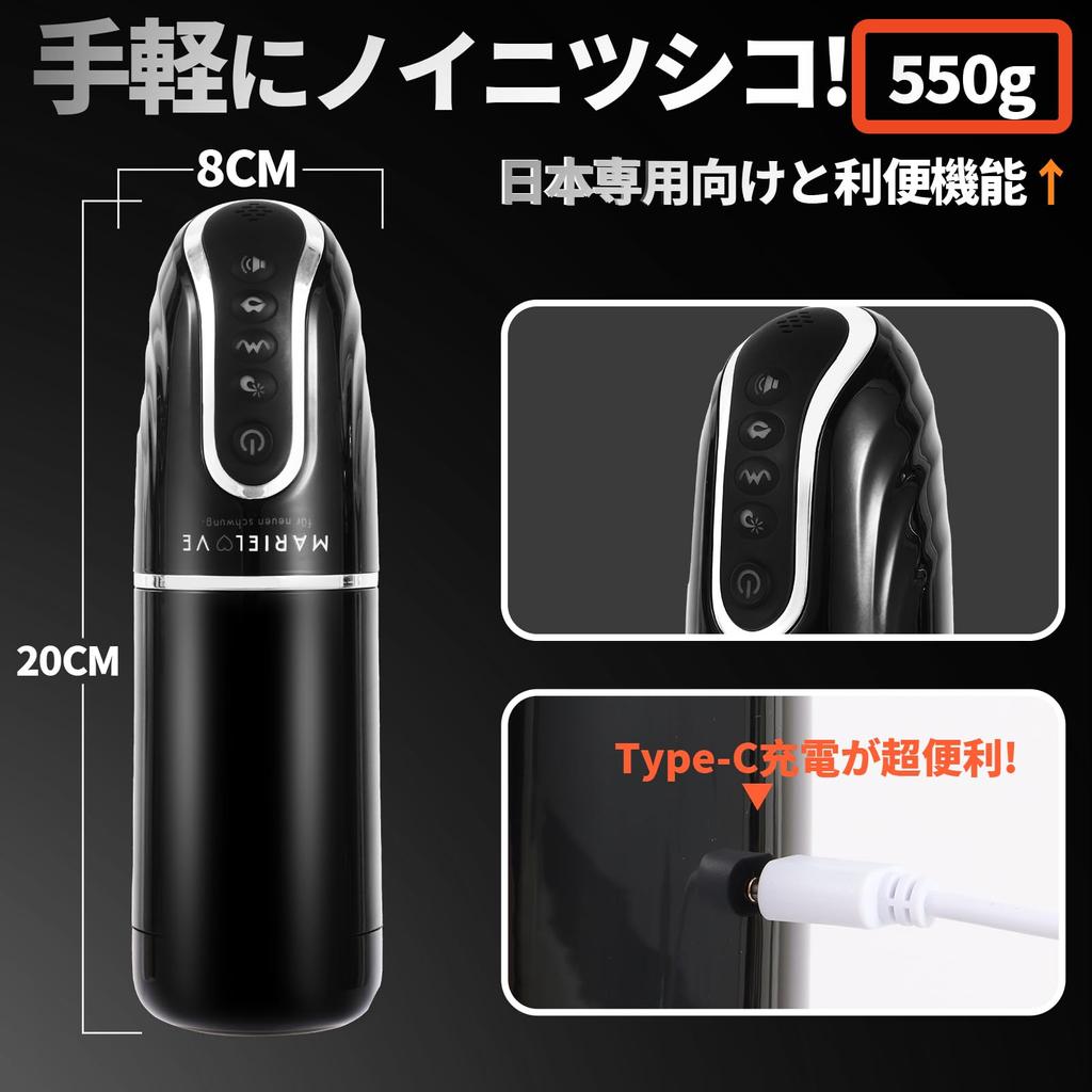 Powerful Electric Masturbator with 2 Masturbator Hole Popular Electric Masturbator Vibration Modes 6 Suction Modes 2 Orgasmic Moaning Manual Vibration