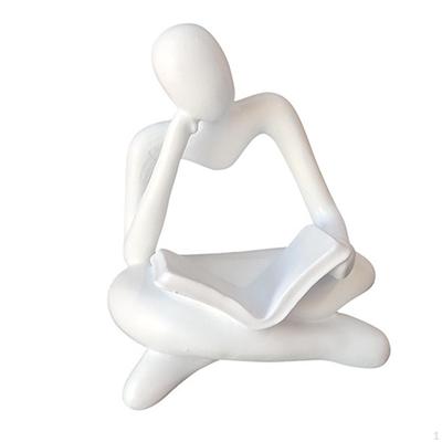 Abstrakcyjna Statua Myśliciela, Dekoracyjna Rzeźba Stołowa do Wystroju