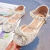Summer Girls Bow Rhinestone Princess Sandals Fashion Casual Shoes for Little Big Kids