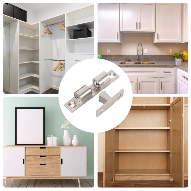 Sturdy Brass Beads Catching Accessory for Cabinets Offering Adjustable Designs Tension and Silents Closures