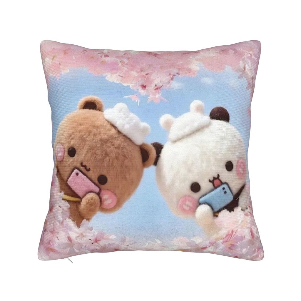 Pillow Cover 3D Print Kawaii Bubu & Dudu Retro Trendy Pillow Case For Living Room Chair Pillowcases