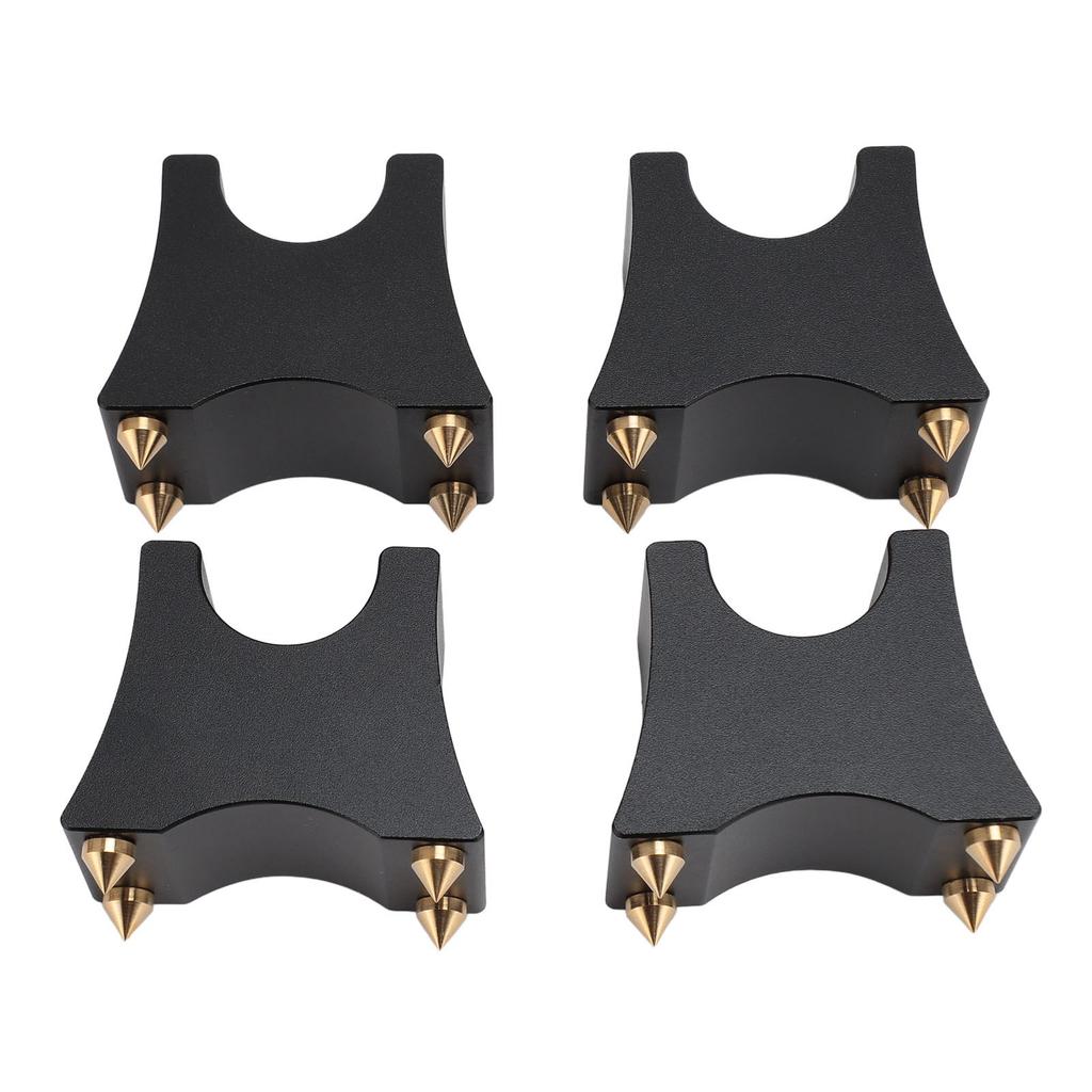 HiFi Cable Spike Stand Shock Absorbing Adjustable Aluminum Alloy HiFi Wire Tray Holder for Speaker CD DVD Player 4pcs