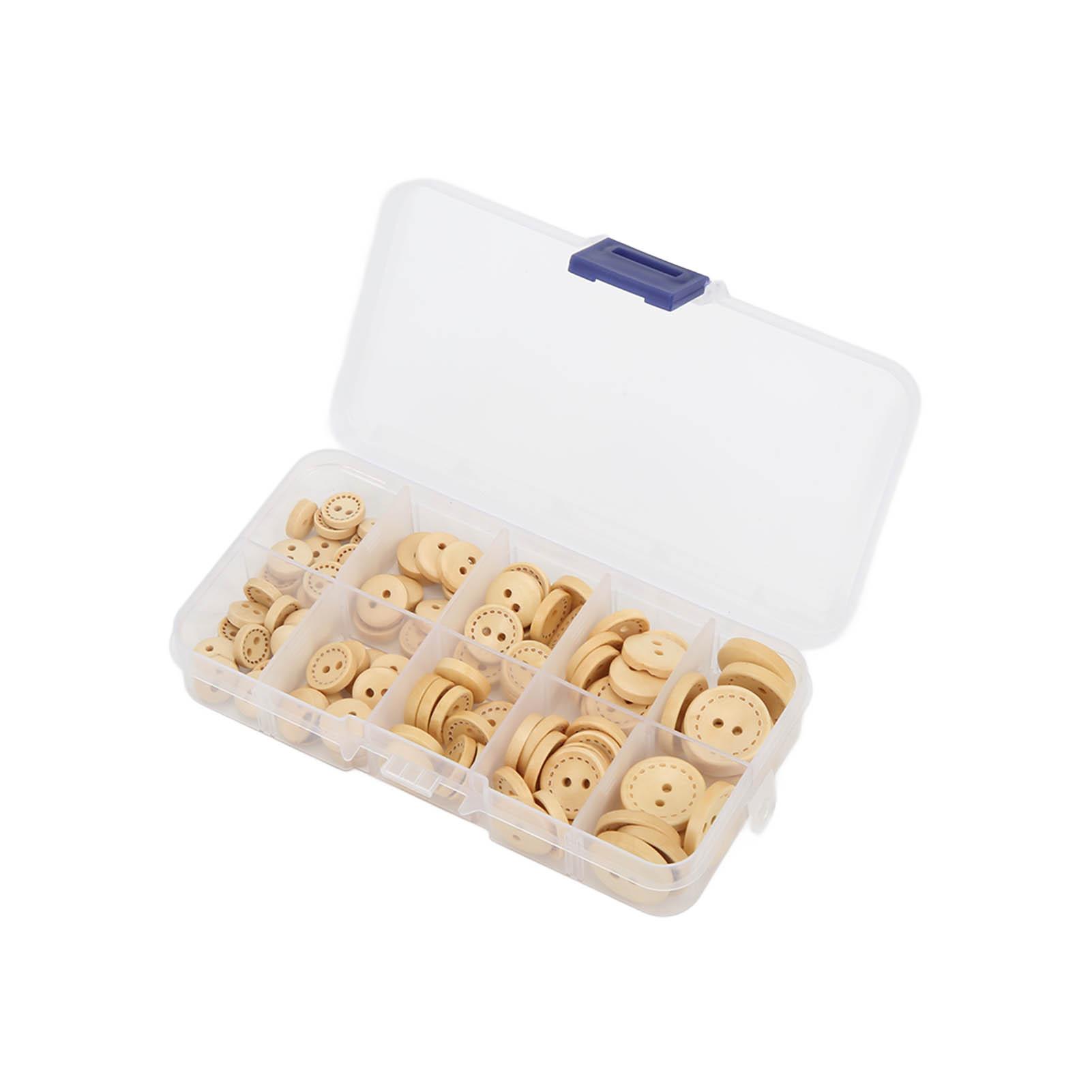 

100 шт. деревянных пуговиц уникальный дизайн натуральный прочный безопасный удобный круглый деревянный