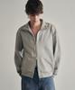 ROTEMBER Studded High-Neck Crop Zip-Up Sweatshirt [Melange Grey]