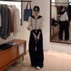 Women's Color-Block Knit Sweater - Stylish 2024 Autumn/Winter Innerwear Top