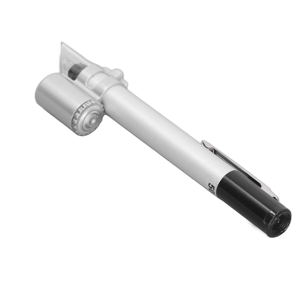 Pen Type Microscope 50X Clear Look Portable Pocket LED Magnifier with Scale for Laboratory Home Jewelry Shop