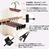 MIGABER Clip Hanger, Skirt Hanger, Premium Wooden Pants Hanger with 360 Rotating Hooks, Non-Slip, Strong Clip Hanger, Shape-Retaining Hanger, Adjusta