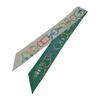 HERMES   scarf green/white silk Women