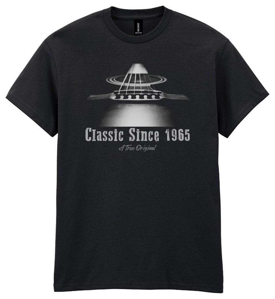 

Мужская футболка на 60-летие с акустической гитарой в подарок 60 Гитарист Классика с 1965 года M