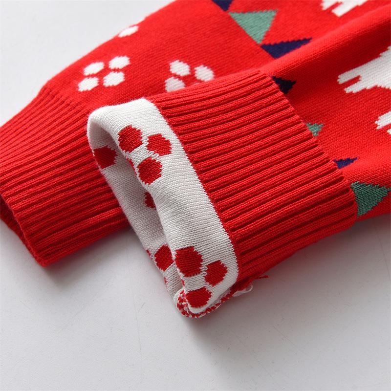 New Arrival Christmas Sweater for Girls Children's Autumn/Winter Round-Neck Knitwear Boys' Pullover