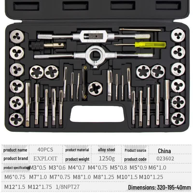 Exploit Multi-Function Tap and Die Wrench Set